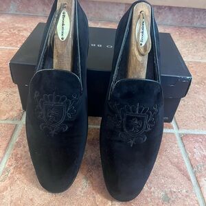 Giorgio Brutini Black Velvet Loafers